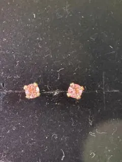 天然石ピンクトルマリンピアス