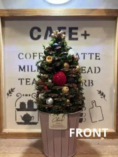 クリスマスツリー　松ぼっくり　置き物　インテリア　ハンドメイド