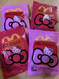 新品、未開封キティ50周年記念ハッピーセット♡4点