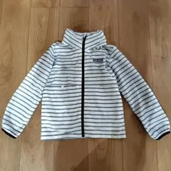 キッズ ボーダー柄 フルジップパーカー