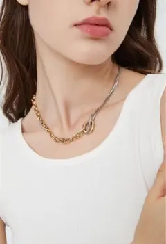＊お値下げ中＊ 【KIKIYA】3way ロングネックレス バイカラー