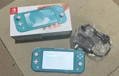 【美品】箱＆カバー＆フィルム付きNintendoSwitchLite ターコイズ