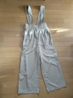 Samansa Mos2 blueワイドパンツ サロペットのサムネイル