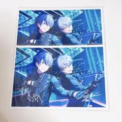 プロセカ あんスタ コラボ 購入特典 ブロマイド 青柳冬弥 瀬名泉 特訓前 2枚