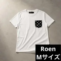 Roen ロエン ロゴ刺繍 半袖Tシャツ M 胸ポケット ハワイアンのサムネイル