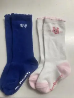 HOT BISCUITS ミキハウス ハイソックス 2足 11〜13cm