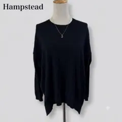 Hampstead ハムステッド サイドスリット ブラック プルオーバーニットのサムネイル