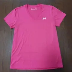 Under Armour オレンジ Vネック Tシャツ LG