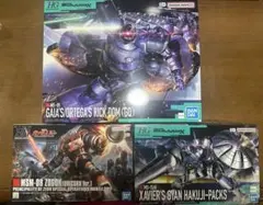 ガンプラ3セット HG リック・ドム エグザベ専用ギャン ゾゴック