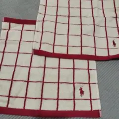 RALPH LAUREN/ラルフローレン　ウォッシュタオル２枚セット