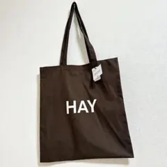 【新品未使用】タグ付き[HAY] ヘイ トートバッグ　ダークブラウン
