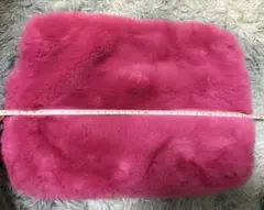 H&M クラッチバッグ　ピンク　ファー