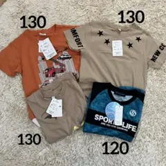 【新品未使用】　Tシャツ　まとめ売り　120 130