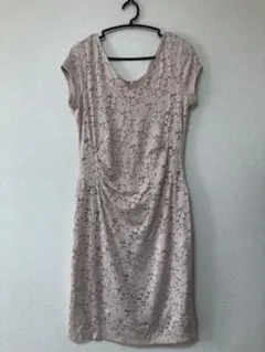 LAURA ASHLEY レース Vネック ワンピース UK14
