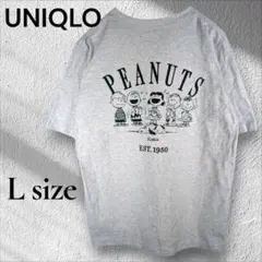 ✨️良品✨️ユニクロ UT スヌーピー バックプリント 半袖Tシャツ グレー L