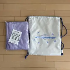 未使用　TXT トゥバ　アプグレ特典　ナップサック　ブランケット　京セラ大阪