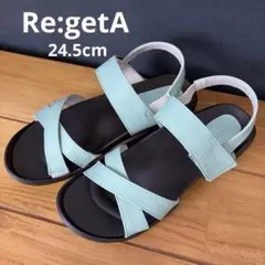 リゲッタRegetta 5E幅広ワイドクロスベルトローヒール L【美品】のサムネイル