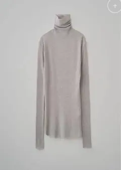 SOEJU ソージュ　カシミヤ混タートルネックカットソー　シアーカットソー