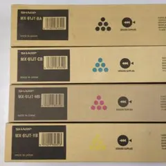 SHARP トナーカートリッジ MX-61JT 4色セット＋回収容器のサムネイル