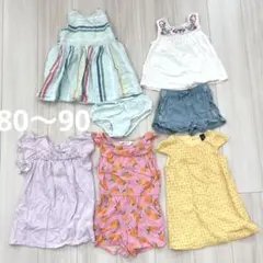 [まとめ売り]半袖ワンピース チュニック タンクトップ 女の子 80 90
