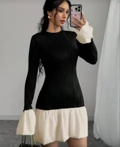 shein ワンピース ドレス バルーンスカート