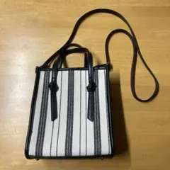 ショルダーバッグ　ストライプ