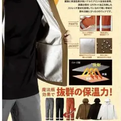 裏アルミ　パンツ　グレー　Mサイズ