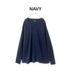 【NAVY】マックハウスメンズ トップス シンプル size L a461