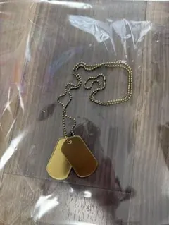 AVIREX7522 ゴールド ドッグタグ