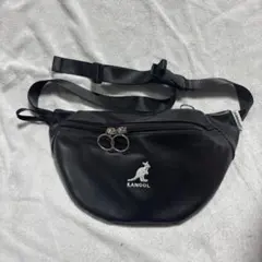 KANGOL ボディバッグ ウエストポーチ ブラック