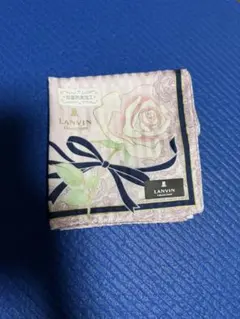 LANVIN COLLECTION ハンカチ 薔薇 リボン柄のサムネイル