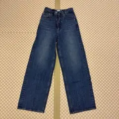 AZUL ストレートハイウエストデニム S ダークブルー