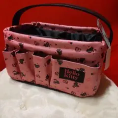 ハローキティ　黒キティ仕切り付き収納ケース　新品タグ付き