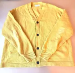 FREAK’S STORE ニット　カーディガン　S　イエロー　黄色　メンズ