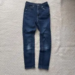 GU ダークブルースリムフィットデニム S