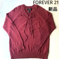 美品　FOREVER 21 ニット　セーター　ボルドー　MサイズよりのSサイズ