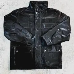 80s/美品　MEN’S BIGI ブラック コーティングジャケット