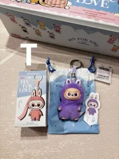 ラブブ LABUBU PIN FOR LOVE ミニラブブ イニシャル 【T】