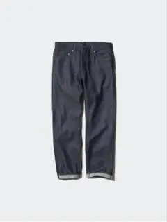 UNIQLO レギュラーフィットジーンズ セルビッジ 34インチ 69ネイビー