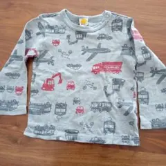 moujonjon 車両・飛行機プリント Tシャツ 95