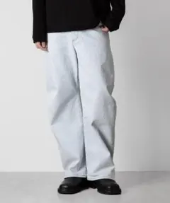 ★週末セール★スーピマコットンストレッチデニムワイドカーブジーンズ