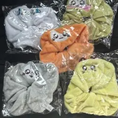 とっとこハム太郎　ふわふわシュシュ　5種コンプリートセット