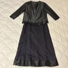 KIYOKO TAKASE ダークグレー ボレロフレアドレス セット
