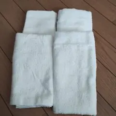 ホワイトフェイスタオル4枚セット