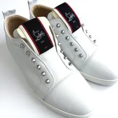 【極美品】クリスチャンルブタン スニーカー スリッポン スタッズ付き 27.5