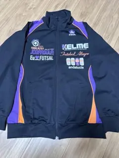 KELME フルジップジャケット S 黒 オレンジ 紫
