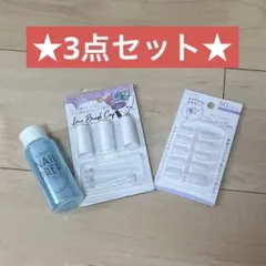 ★3点セット★ ネイルチップ　除光液　ラインブラシキャップのサムネイル