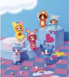 ぷちリカちゃん　ナルミヤキャラクターズコレクション　ハナ＆ミント＆Bベリエ
