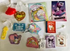 サンリオ　シール　おまけ　キーホルダー　キティ　クロミ　マイメロ　カード