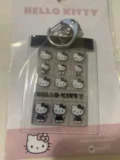 ローリーズファーム ハローキティ キルティングタイルシールキーチャーム ブラック